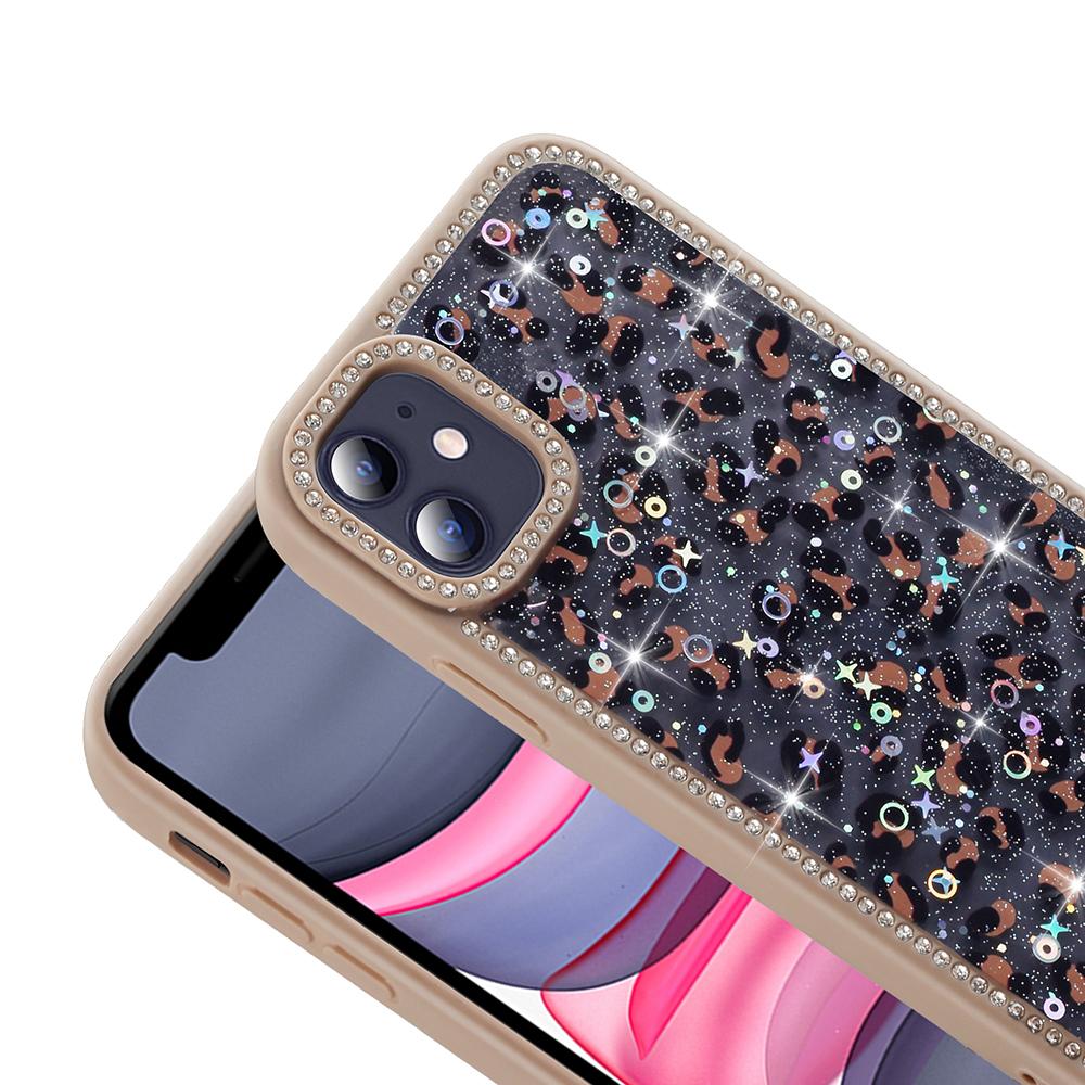 Apple iPhone 11 Kılıf Taşlı ve Simli Tasarım Zore Azra Kapak - 8