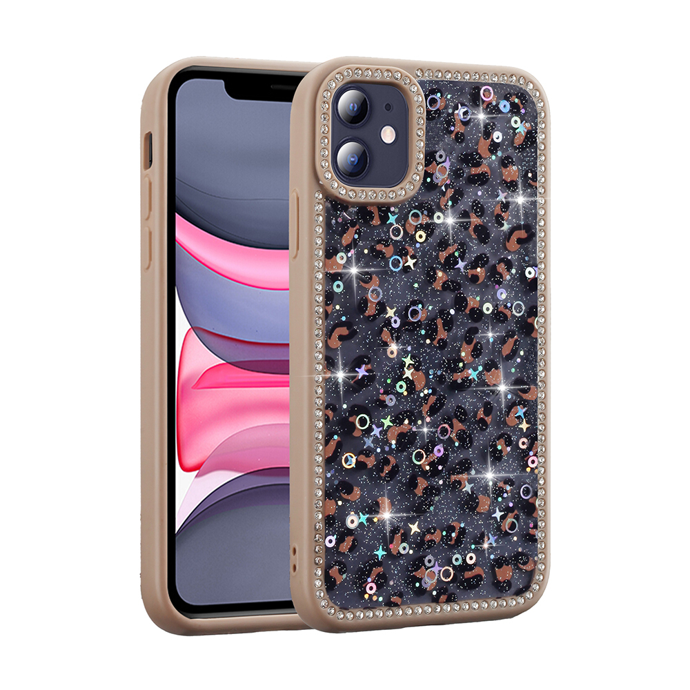 Apple iPhone 11 Kılıf Taşlı ve Simli Tasarım Zore Azra Kapak - 2