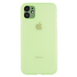 Apple iPhone 11 Kılıf Zore Eko PP Kapak Açık Yeşil