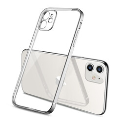 Apple iPhone 11 Kılıf Zore Gbox Kapak Gümüş