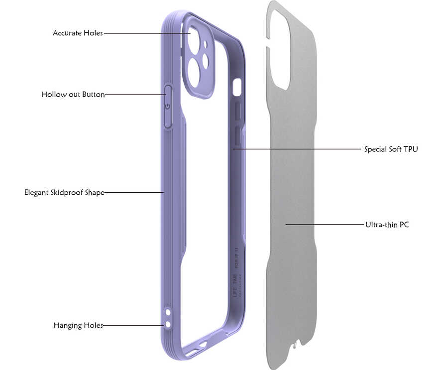 Apple iPhone 11 Kılıf Zore Parfe Kapak - 4