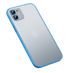 Apple iPhone 11 Kılıf Zore Retro Kapak Mavi