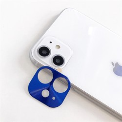 Apple iPhone 11 Zore Metal Camera Protector Blue