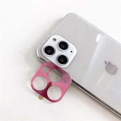 Apple iPhone 11 Zore Metal Camera Protector Rose Gold
