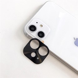Apple iPhone 11 Zore Metal Kamera Koruyucu Siyah