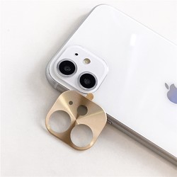 Apple iPhone 11 Zore Metal Kamera Koruyucu Gold