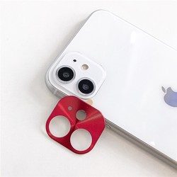 Apple iPhone 11 Zore Metal Kamera Koruyucu Kırmızı
