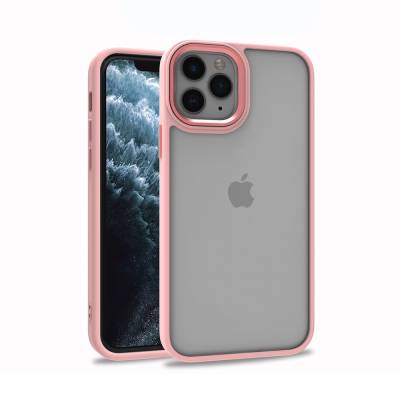 Apple iPhone 11 Pro Case Zore Flora Cover Rose Gold