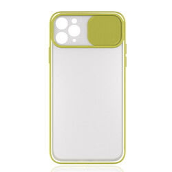Apple iPhone 11 Pro Case Zore Lensi Cover Yellow