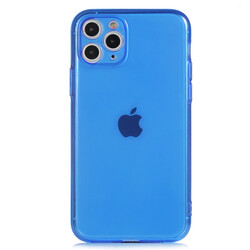 Apple iPhone 11 Pro Case Zore Mun Silicon Navy blue