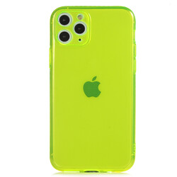 Apple iPhone 11 Pro Case Zore Mun Silicon Yellow