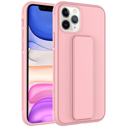 Apple iPhone 11 Pro Case Zore Qstand Cover Pink