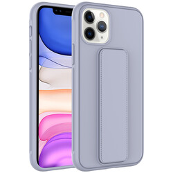 Apple iPhone 11 Pro Case Zore Qstand Cover Grey