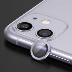 Apple iPhone 11 Pro CL-02 Kamera Lens Koruyucu Lila
