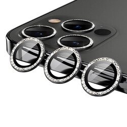 Apple iPhone 11 Pro CL-06 Kamera Lens Koruyucu Siyah