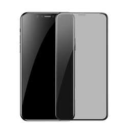 Apple iPhone 11 Pro Davin 5D Privacy Cam Ekran Koruyucu Siyah
