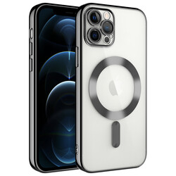 Apple iPhone 11 Pro Kılıf Kamera Korumalı Magsafe Wireless Şarj Özellikli Zore Demre Kapak Siyah