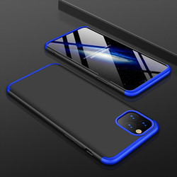 Apple iPhone 11 Pro Kılıf Zore Ays Kapak Siyah-Mavi
