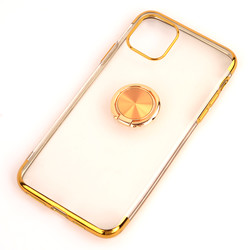 Apple iPhone 11 Pro Kılıf Zore Gess Silikon Gold