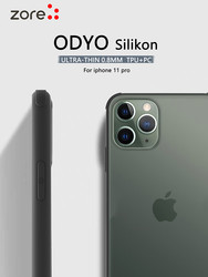 Apple iPhone 11 Pro Kılıf Zore Odyo Silikon Siyah