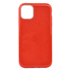 Apple iPhone 11 Pro Kılıf Zore Shining Silikon Kırmızı