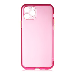 Apple iPhone 11 Pro Max Case Zore Bistro Cover Pink