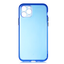 Apple iPhone 11 Pro Max Case Zore Bistro Cover Blue