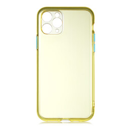 Apple iPhone 11 Pro Max Case Zore Bistro Cover Yellow