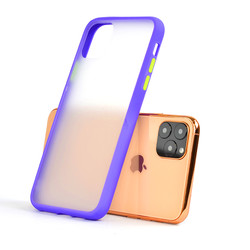 Apple iPhone 11 Pro Max Case Zore Fri Silicon Purple