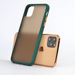 Apple iPhone 11 Pro Max Case Zore Fri Silicon Dark Green