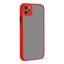 Apple iPhone 11 Pro Max Case Zore Hux Cover Red