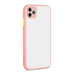 Apple iPhone 11 Pro Max Case Zore Hux Cover Pink