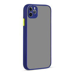 Apple iPhone 11 Pro Max Case Zore Hux Cover Navy blue
