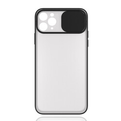 Apple iPhone 11 Pro Max Case Zore Lensi Cover Black
