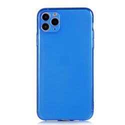 Apple iPhone 11 Pro Max Case Zore Mun Silicon Navy blue