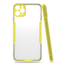 Apple iPhone 11 Pro Max Case Zore Parfe Cover Yellow