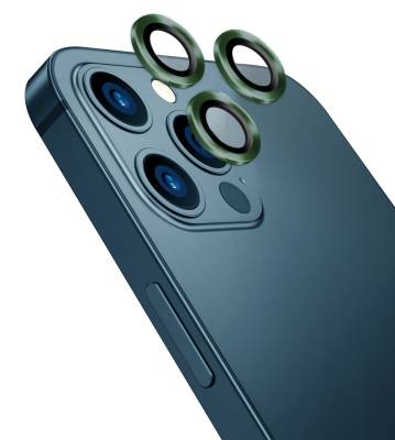 Apple iPhone 11 Pro Max Go Des CL-10 Kamera Lens Koruyucu Koyu Yeşil