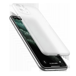 Apple iPhone 11 Pro Max Kılıf Zore 1.Kalite PP Silikon Beyaz