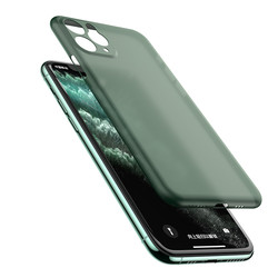 Apple iPhone 11 Pro Max Kılıf Zore 1.Kalite PP Silikon Yeşil