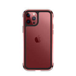 Apple iPhone 11 Pro Max Kılıf ​​​​​Wiwu Defens Armor Kapak Kırmızı