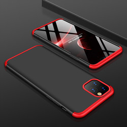 Apple iPhone 11 Pro Max Kılıf Zore Ays Kapak Siyah-Kırmızı