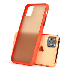Apple iPhone 11 Pro Max Kılıf Zore Fri Silikon Kırmızı