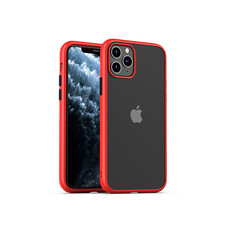 Apple iPhone 11 Pro Max Kılıf Zore Hom Silikon Kırmızı