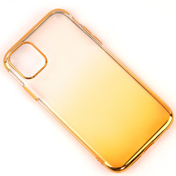 Apple iPhone 11 Pro Max Kılıf Zore Moss Silikon Gold