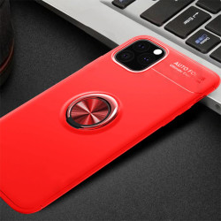 Apple iPhone 11 Pro Max Kılıf Zore Ravel Silikon Kapak Kırmızı