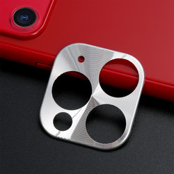 Apple iPhone 11 Pro Max Zore Metal Camera Protector Grey