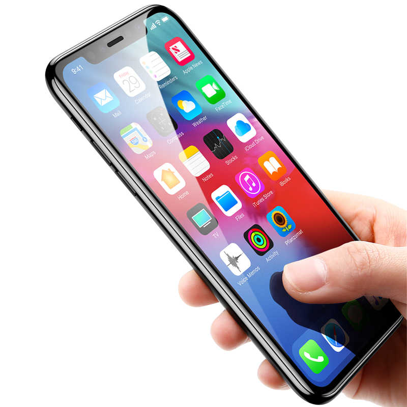 Apple iPhone 11 Pro Max Zore Kenarları Kırılmaya Dayanıklı Cam Ekran Koruyucu - 3