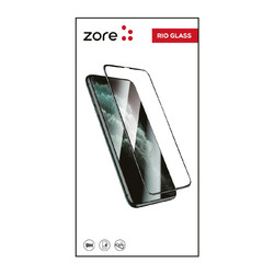 Apple iPhone 11 Pro Max Zore Rio Glass Cam Ekran Koruyucu Siyah