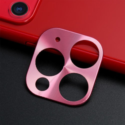 Apple iPhone 11 Pro Zore Metal Camera Protector Rose Gold
