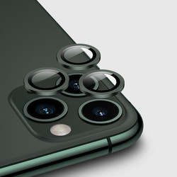 Apple iPhone 11 Pro Zore CL-01 Kamera Lens Koruyucu Koyu Yeşil